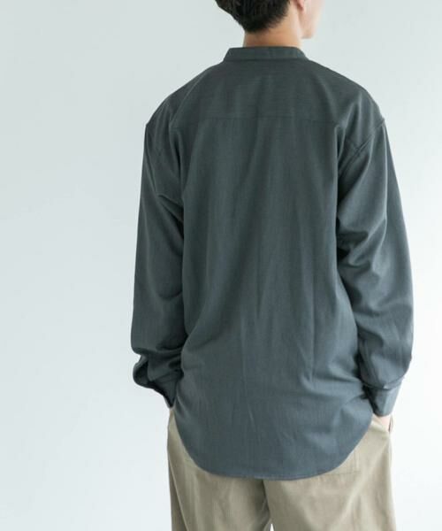 URBAN RESEARCH DOORS / アーバンリサーチ ドアーズ シャツ・ブラウス | FORK&SPOON　ウールライクバンドカラーシャツ | 詳細11