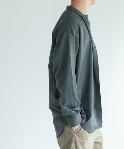 URBAN RESEARCH DOORS / アーバンリサーチ ドアーズ シャツ・ブラウス | FORK&SPOON　ウールライクバンドカラーシャツ | 詳細12