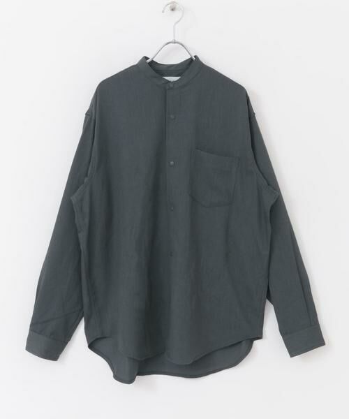 URBAN RESEARCH DOORS / アーバンリサーチ ドアーズ シャツ・ブラウス | FORK&SPOON　ウールライクバンドカラーシャツ | 詳細14