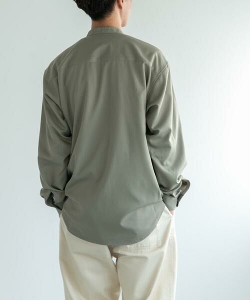 URBAN RESEARCH DOORS / アーバンリサーチ ドアーズ シャツ・ブラウス | FORK&SPOON　ウールライクバンドカラーシャツ | 詳細22