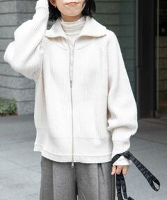 URBAN RESEARCH DOORS / アーバンリサーチ ドアーズ カーディガン・ボレロ | 『WEB/一部店舗限定』FORK&SPOON　ウォッシャブルローゲージニットジップカーディガン
