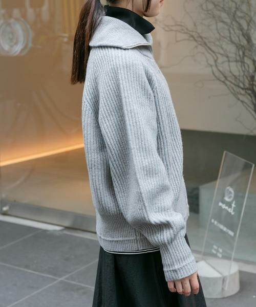 URBAN RESEARCH DOORS / アーバンリサーチ ドアーズ カーディガン・ボレロ | 『WEB/一部店舗限定』FORK&SPOON　ウォッシャブルローゲージニットジップカーディガン | 詳細10