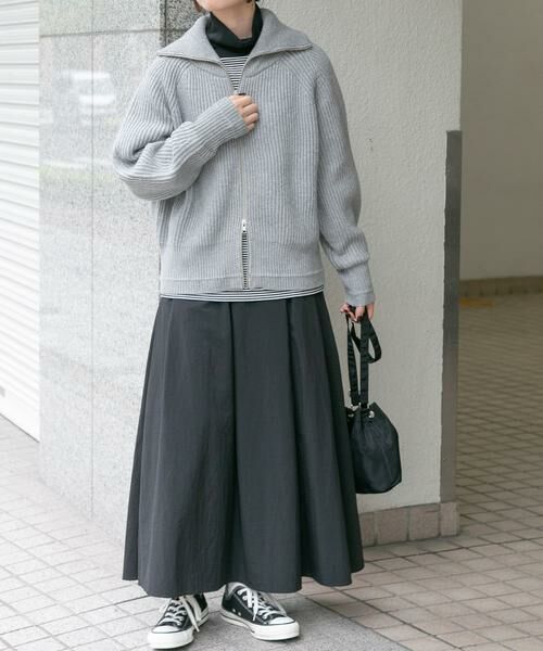 URBAN RESEARCH DOORS / アーバンリサーチ ドアーズ カーディガン・ボレロ | 『WEB/一部店舗限定』FORK&SPOON　ウォッシャブルローゲージニットジップカーディガン | 詳細12