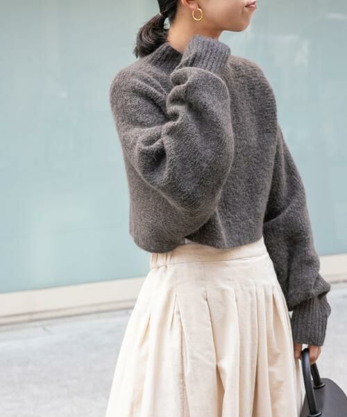 URBAN RESEARCH DOORS / アーバンリサーチ ドアーズ ニット・セーター | FORK&SPOON　アルパカ混クロップドニット | 詳細2