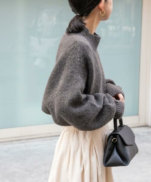 URBAN RESEARCH DOORS / アーバンリサーチ ドアーズ ニット・セーター | FORK&SPOON　アルパカ混クロップドニット | 詳細3
