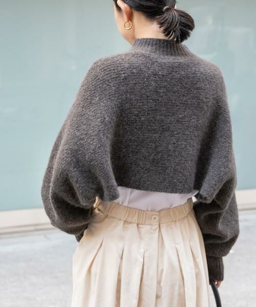 URBAN RESEARCH DOORS / アーバンリサーチ ドアーズ ニット・セーター | FORK&SPOON　アルパカ混クロップドニット | 詳細4