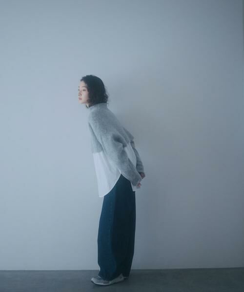 URBAN RESEARCH DOORS / アーバンリサーチ ドアーズ ニット・セーター | FORK&SPOON　アルパカ混クロップドニット | 詳細13