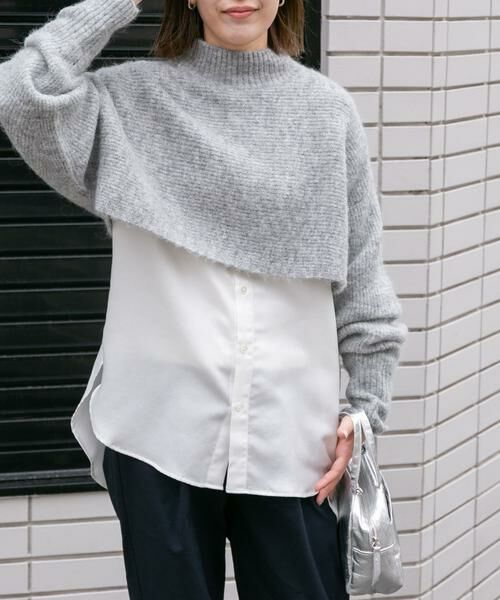 URBAN RESEARCH DOORS / アーバンリサーチ ドアーズ ニット・セーター | FORK&SPOON　アルパカ混クロップドニット | 詳細15