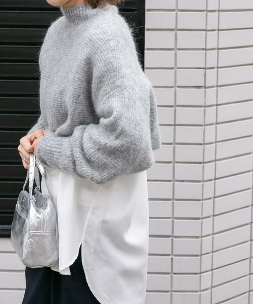URBAN RESEARCH DOORS / アーバンリサーチ ドアーズ ニット・セーター | FORK&SPOON　アルパカ混クロップドニット | 詳細16
