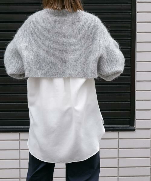 URBAN RESEARCH DOORS / アーバンリサーチ ドアーズ ニット・セーター | FORK&SPOON　アルパカ混クロップドニット | 詳細17