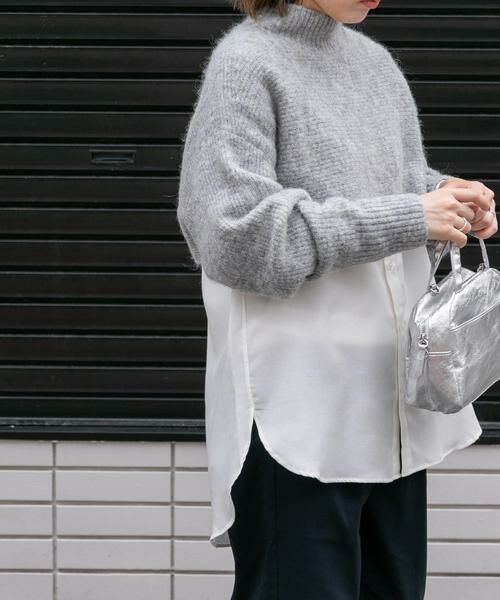 URBAN RESEARCH DOORS / アーバンリサーチ ドアーズ ニット・セーター | FORK&SPOON　アルパカ混クロップドニット | 詳細18