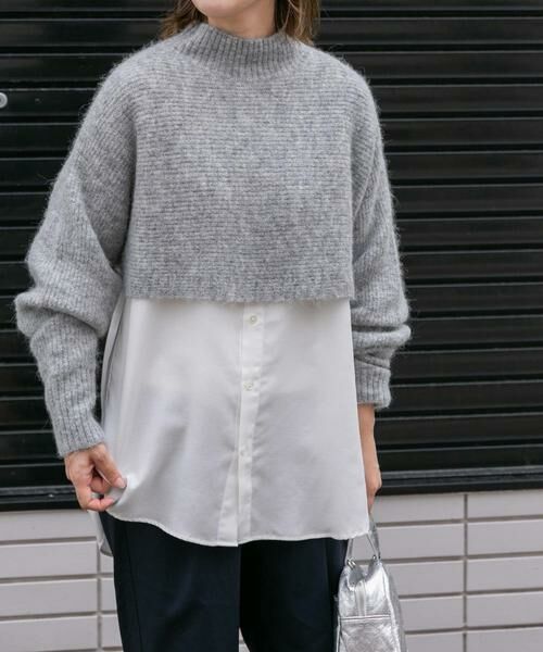 URBAN RESEARCH DOORS / アーバンリサーチ ドアーズ ニット・セーター | FORK&SPOON　アルパカ混クロップドニット | 詳細19