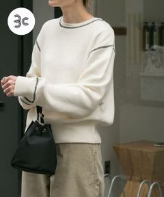 URBAN RESEARCH DOORS / アーバンリサーチ ドアーズ ニット・セーター | FORK&SPOON　バイカラーステッチニットプルオーバー