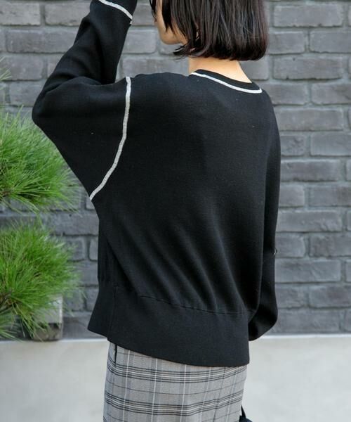 URBAN RESEARCH DOORS / アーバンリサーチ ドアーズ ニット・セーター | FORK&SPOON　バイカラーステッチニットプルオーバー | 詳細12