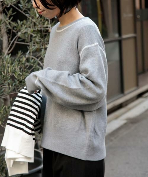 URBAN RESEARCH DOORS / アーバンリサーチ ドアーズ ニット・セーター | FORK&SPOON　バイカラーステッチニットプルオーバー | 詳細19