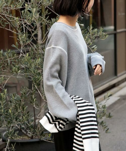 URBAN RESEARCH DOORS / アーバンリサーチ ドアーズ ニット・セーター | FORK&SPOON　バイカラーステッチニットプルオーバー | 詳細21
