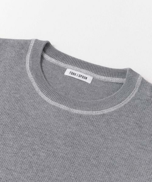 URBAN RESEARCH DOORS / アーバンリサーチ ドアーズ ニット・セーター | FORK&SPOON　バイカラーステッチニットプルオーバー | 詳細24