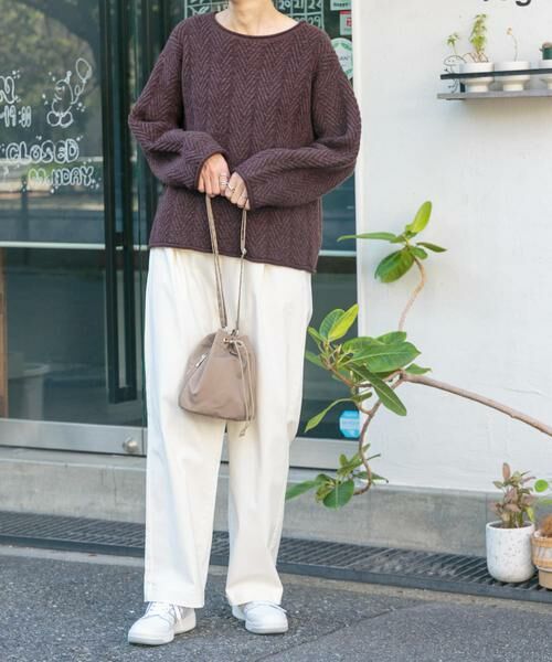 URBAN RESEARCH DOORS / アーバンリサーチ ドアーズ ニット・セーター | FORK&SPOON　ヘリンボーンニットプルオーバー | 詳細6