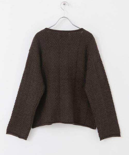 URBAN RESEARCH DOORS / アーバンリサーチ ドアーズ ニット・セーター | FORK&SPOON　ヘリンボーンニットプルオーバー | 詳細9