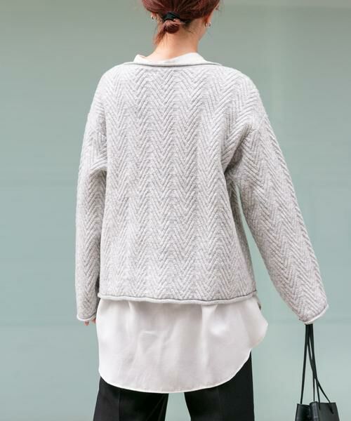 URBAN RESEARCH DOORS / アーバンリサーチ ドアーズ ニット・セーター | FORK&SPOON　ヘリンボーンニットプルオーバー | 詳細16