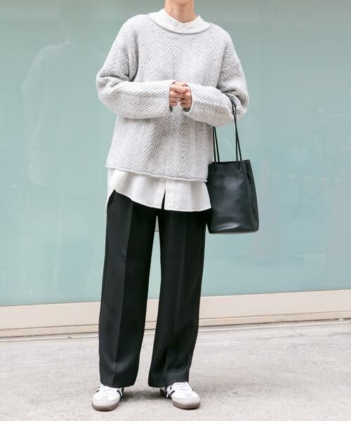 URBAN RESEARCH DOORS / アーバンリサーチ ドアーズ ニット・セーター | FORK&SPOON　ヘリンボーンニットプルオーバー | 詳細19