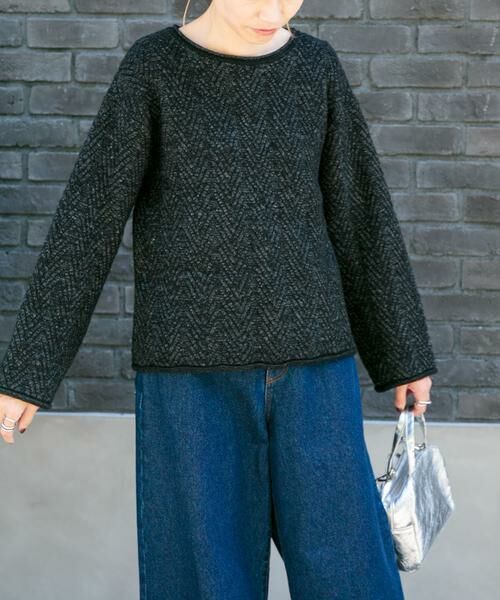 URBAN RESEARCH DOORS / アーバンリサーチ ドアーズ ニット・セーター | FORK&SPOON　ヘリンボーンニットプルオーバー | 詳細22