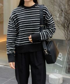 URBAN RESEARCH DOORS / アーバンリサーチ ドアーズ ニット・セーター | FORK&SPOON　変形ボーダーニットプルオーバー