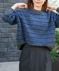 URBAN RESEARCH DOORS / アーバンリサーチ ドアーズ ニット・セーター | FORK&SPOON　変形ボーダーニットプルオーバー