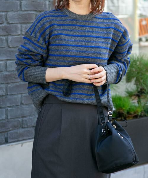 URBAN RESEARCH DOORS / アーバンリサーチ ドアーズ ニット・セーター | FORK&SPOON　変形ボーダーニットプルオーバー | 詳細16