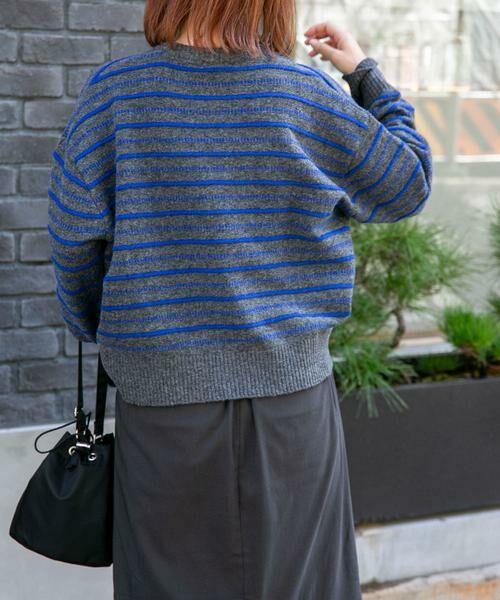 URBAN RESEARCH DOORS / アーバンリサーチ ドアーズ ニット・セーター | FORK&SPOON　変形ボーダーニットプルオーバー | 詳細18