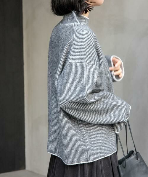URBAN RESEARCH DOORS / アーバンリサーチ ドアーズ ニット・セーター | FORK&SPOON　両畦ストライプニット | 詳細20