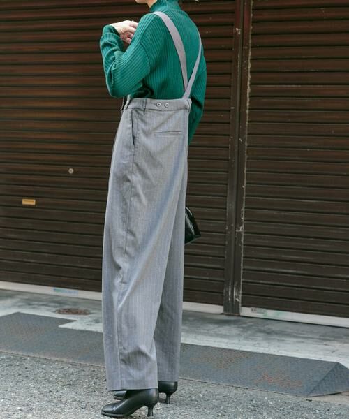 URBAN RESEARCH DOORS / アーバンリサーチ ドアーズ その他パンツ | FORK&SPOON ピンストライプサスペンダーパンツ | 詳細4