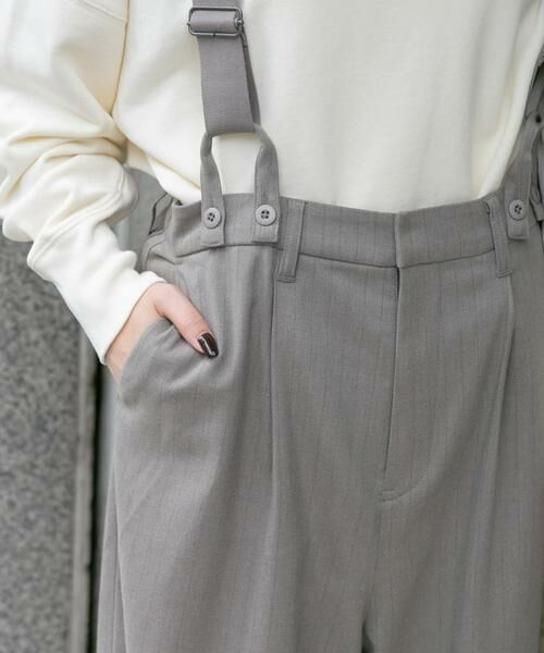 URBAN RESEARCH DOORS / アーバンリサーチ ドアーズ その他パンツ | FORK&SPOON ピンストライプサスペンダーパンツ | 詳細18