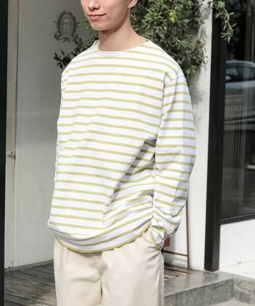 URBAN RESEARCH DOORS / アーバンリサーチ ドアーズ Tシャツ | 『ユニセックス』FORK&SPOON ボートネックボーダー | 詳細3