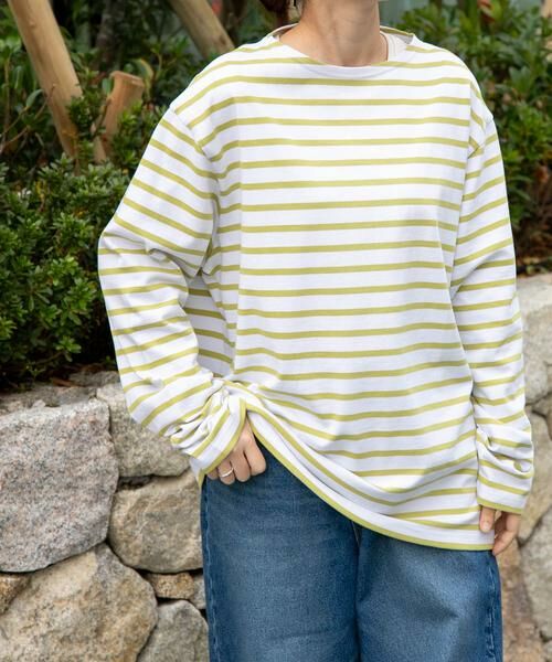 URBAN RESEARCH DOORS / アーバンリサーチ ドアーズ Tシャツ | 『ユニセックス』FORK&SPOON ボートネックボーダー | 詳細7