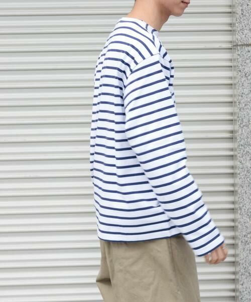 URBAN RESEARCH DOORS / アーバンリサーチ ドアーズ Tシャツ | 『ユニセックス』FORK&SPOON ボートネックボーダー | 詳細27