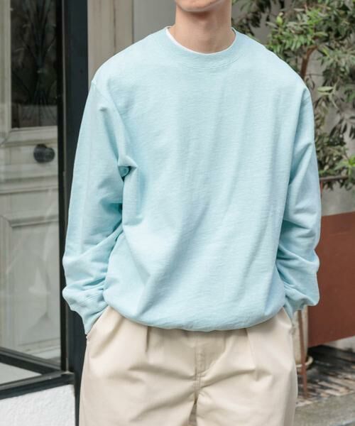 URBAN RESEARCH DOORS / アーバンリサーチ ドアーズ スウェット | FORK&SPOON　スーピマコットン混反毛クルーネックスウェット | 詳細7