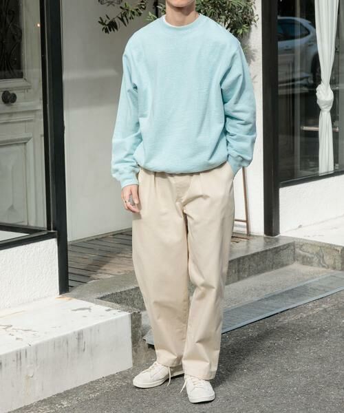 URBAN RESEARCH DOORS / アーバンリサーチ ドアーズ スウェット | FORK&SPOON　スーピマコットン混反毛クルーネックスウェット | 詳細8