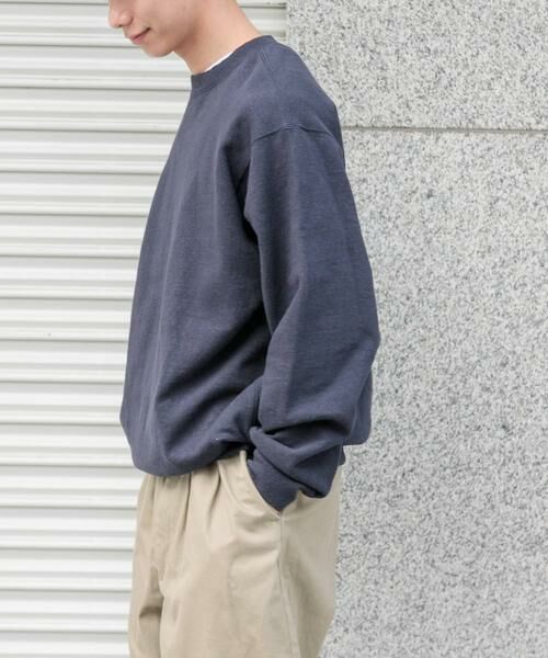 URBAN RESEARCH DOORS / アーバンリサーチ ドアーズ スウェット | FORK&SPOON　スーピマコットン混反毛クルーネックスウェット | 詳細12