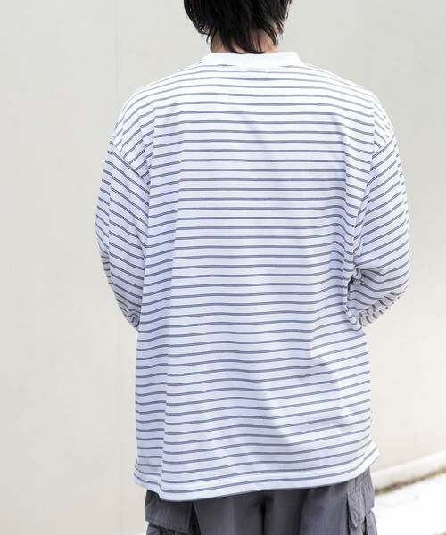 URBAN RESEARCH DOORS / アーバンリサーチ ドアーズ Tシャツ | FORK&SPOON　CAVEボーダーロングスリーブTシャツ | 詳細3