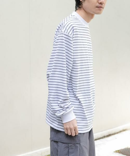 URBAN RESEARCH DOORS / アーバンリサーチ ドアーズ Tシャツ | FORK&SPOON　CAVEボーダーロングスリーブTシャツ | 詳細5