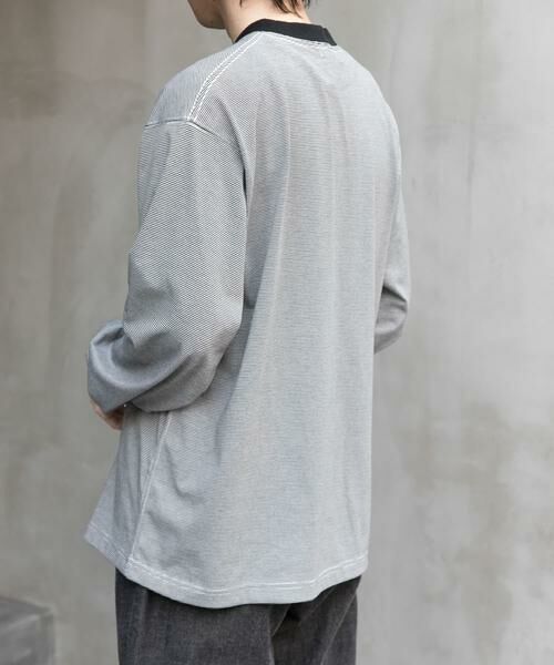 URBAN RESEARCH DOORS / アーバンリサーチ ドアーズ Tシャツ | FORK&SPOON　CAVEボーダーロングスリーブTシャツ | 詳細16