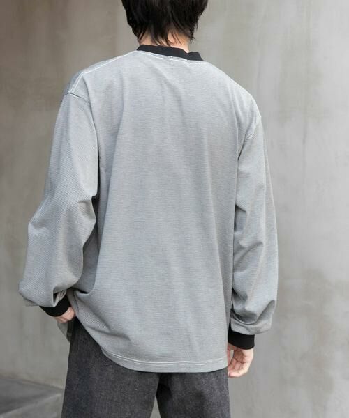 URBAN RESEARCH DOORS / アーバンリサーチ ドアーズ Tシャツ | FORK&SPOON　CAVEボーダーロングスリーブTシャツ | 詳細17