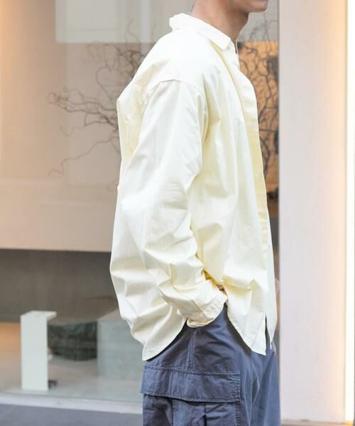 URBAN RESEARCH DOORS / アーバンリサーチ ドアーズ シャツ・ブラウス | FORK&SPOON　ガーメントダイロングスリーブシャツ | 詳細4