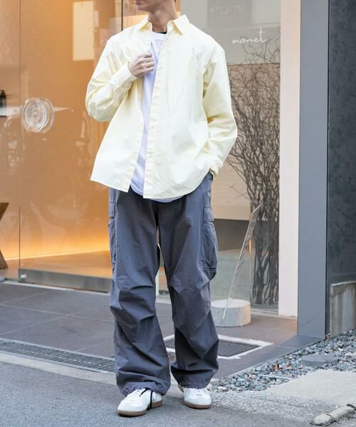 URBAN RESEARCH DOORS / アーバンリサーチ ドアーズ シャツ・ブラウス | FORK&SPOON　ガーメントダイロングスリーブシャツ | 詳細9