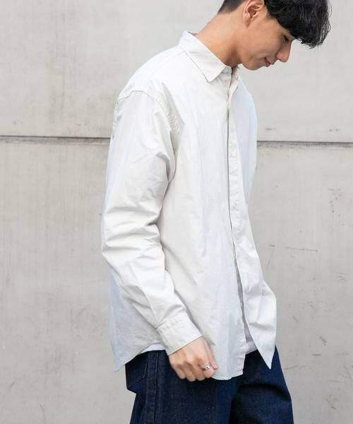 URBAN RESEARCH DOORS / アーバンリサーチ ドアーズ シャツ・ブラウス | FORK&SPOON　ガーメントダイロングスリーブシャツ | 詳細24