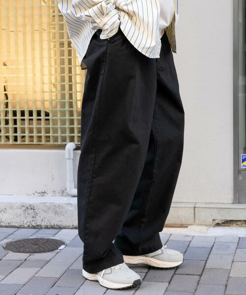 URBAN RESEARCH DOORS/アーバンリサーチ ドアーズ FORK & SPOON フレンチドリルピグメントチノパンツ スミクロ 5 URBAN RESEARCH DOORS/アーバンリサーチ ドアーズ FORK & SPOON フレンチドリルピグメントチノパンツ スミクロ 5