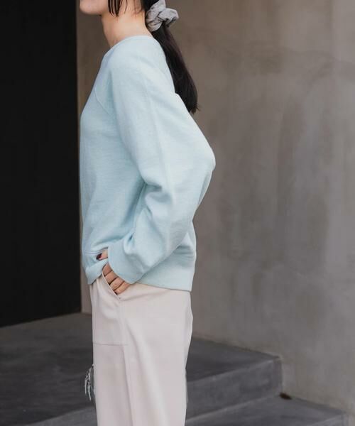 URBAN RESEARCH DOORS / アーバンリサーチ ドアーズ スウェット | FORK&SPOON　スーピマコットン混反毛クルーネックスウェット | 詳細1