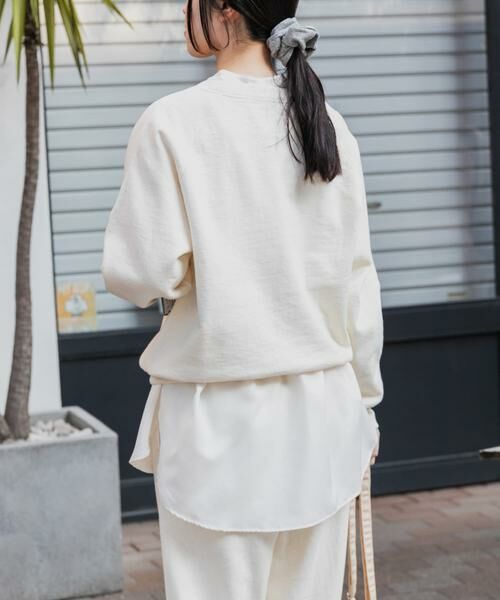 URBAN RESEARCH DOORS / アーバンリサーチ ドアーズ スウェット | FORK&SPOON　スーピマコットン混反毛クルーネックスウェット | 詳細11