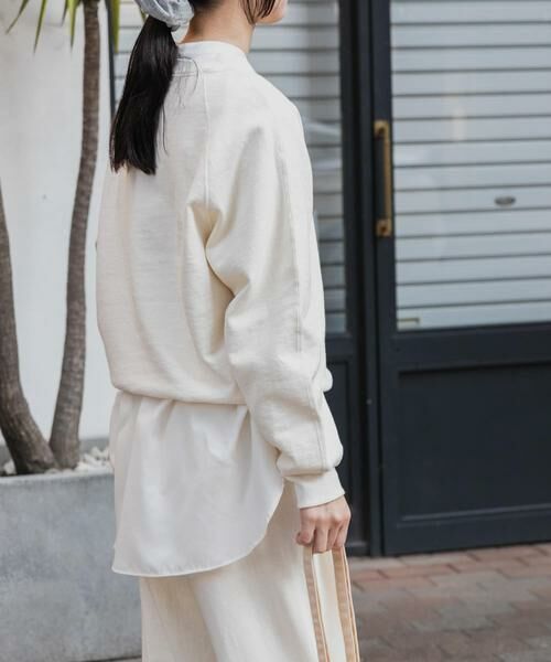 URBAN RESEARCH DOORS / アーバンリサーチ ドアーズ スウェット | FORK&SPOON　スーピマコットン混反毛クルーネックスウェット | 詳細12